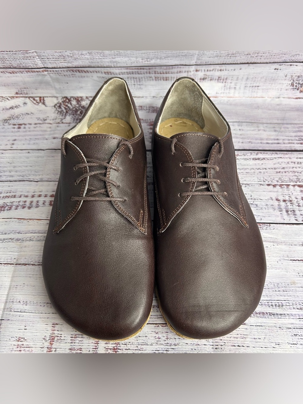 Earthing Harmony Handcrafted Lace Up Leather Shoes Women’s Size 41 (10-10.5) - Picture 2 of 8
